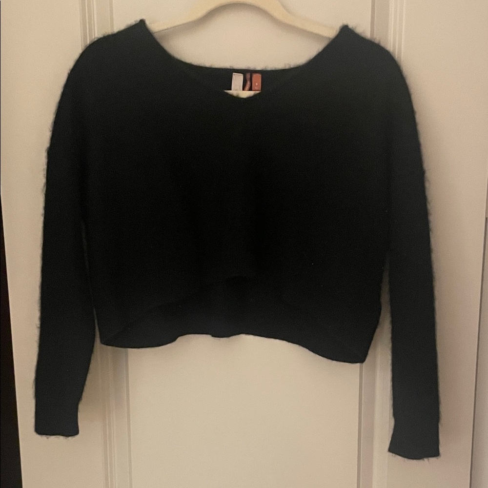 Pilcro Black Cashmere Sweater